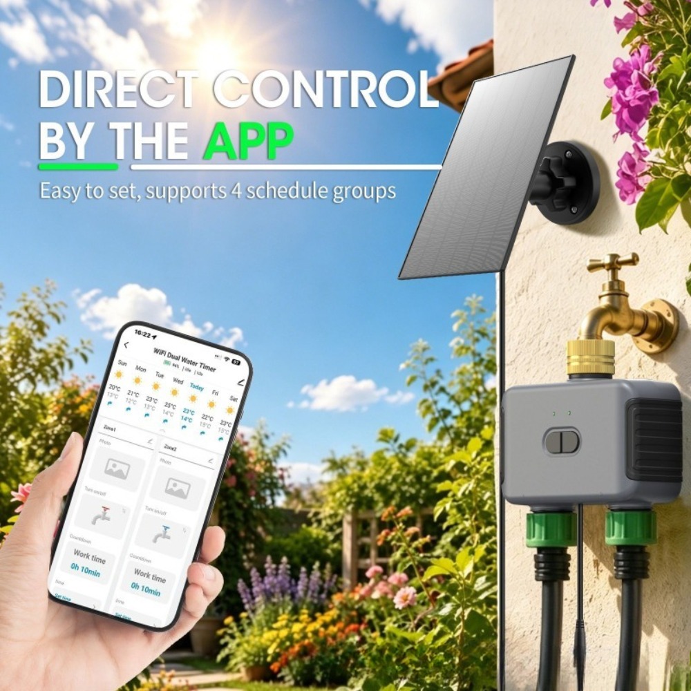 WiFi Dual Outlet Smart Water T - Timer Dual Outlet recension och pris